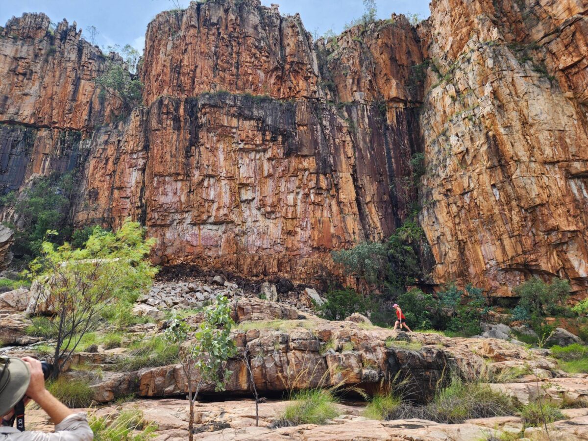 Sandstone cliffs on the Timeless Land Gorge Cruise