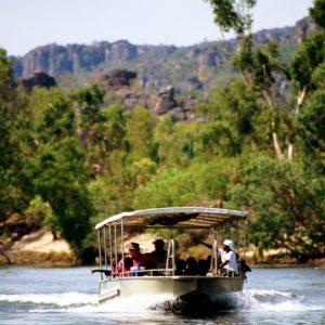 Guluyambi Cultural Cruise on the East Alligator River separating Kakadu & Arnhem Land